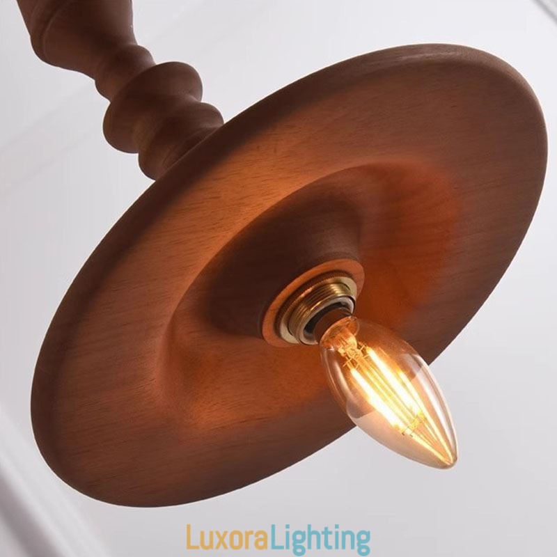 Designer Touch Decorative Rubberwood Pendant Light Ins Vintage Hanging Light