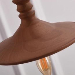 Designer Touch Decorative Rubberwood Pendant Light Ins Vintage Hanging Light