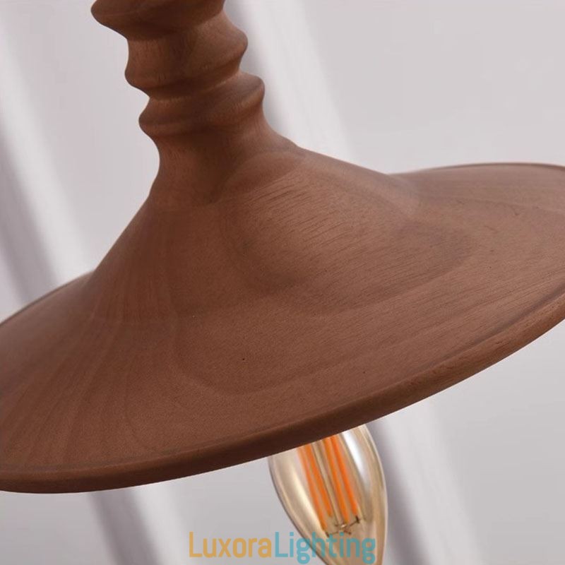 Designer Touch Decorative Rubberwood Pendant Light Ins Vintage Hanging Light