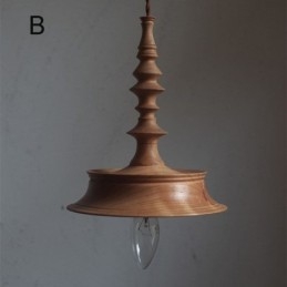 Designer Touch Decorative Rubberwood Pendant Light Ins Vintage Hanging Light