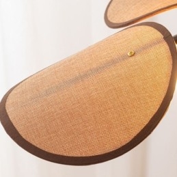 Designer Touch Decorative Nordic Pendant Light Wabi Sabi Style Fabric Lampshade Ceiling Light