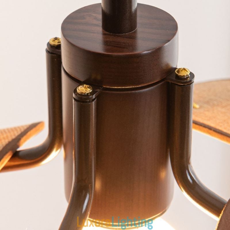 Designer Touch Decorative Nordic Pendant Light Wabi Sabi Style Fabric Lampshade Ceiling Light