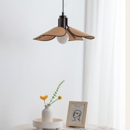 Designer Touch Decorative Nordic Pendant Light Wabi Sabi Style Fabric Lampshade Ceiling Light