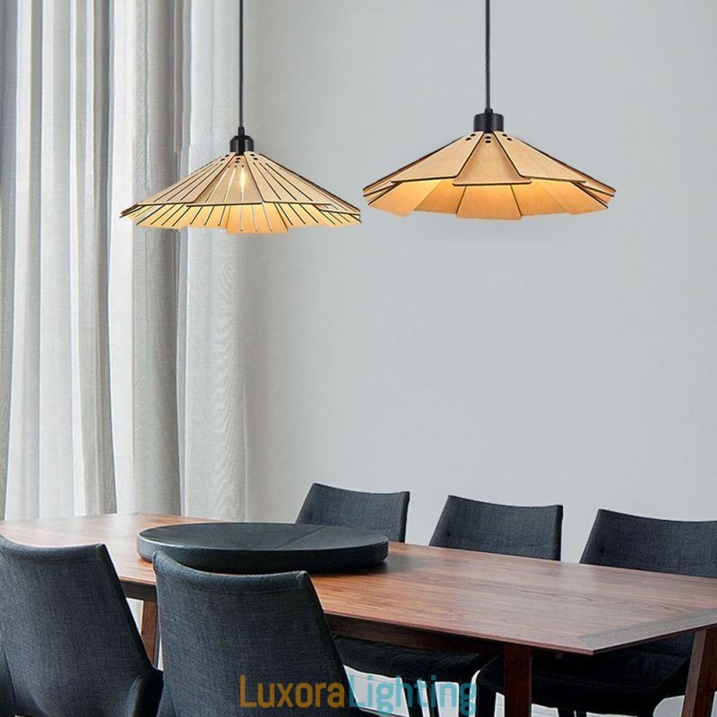 Designer Touch Decorative Pendant Light Creative Retro Wooden Ceiling Light