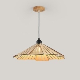 Designer Touch Decorative Pendant Light Creative Retro Wooden Ceiling Light