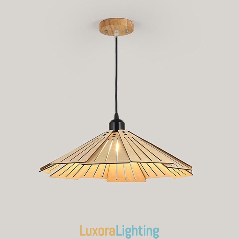 Designer Touch Decorative Pendant Light Creative Retro Wooden Ceiling Light