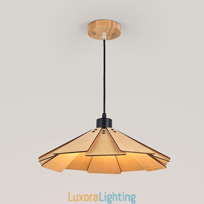 Designer Touch Decorative Pendant Light Creative Retro Wooden Ceiling Light