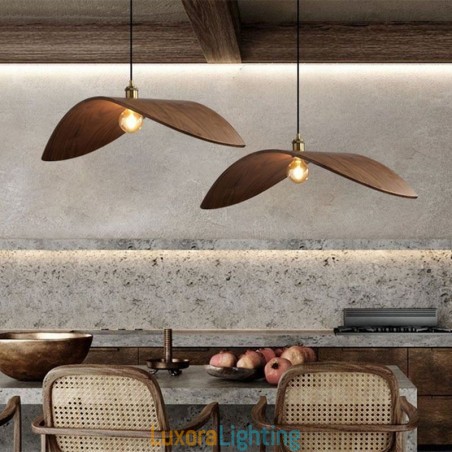 Designer Touch Decorative Solid Wood Pendant Light Creative Retro Ceiling Light