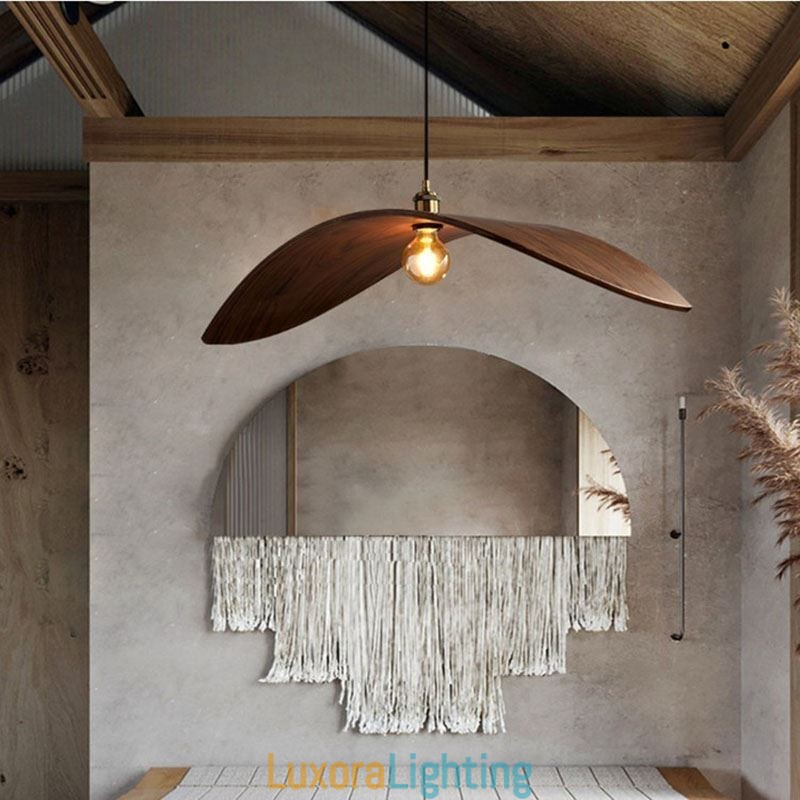 Designer Touch Decorative Solid Wood Pendant Light Creative Retro Ceiling Light
