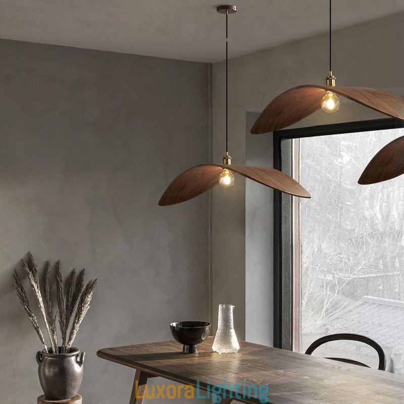 Designer Touch Decorative Solid Wood Pendant Light Creative Retro Ceiling Light