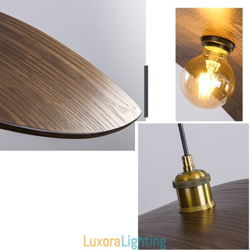 Designer Touch Decorative Solid Wood Pendant Light Creative Retro Ceiling Light