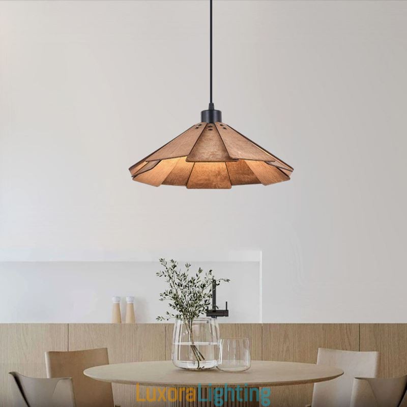 Designer Touch Decorative Retro Pendant Light Creative Wooden Ceiling Light