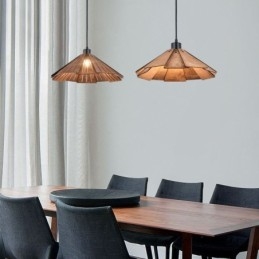 Designer Touch Decorative Retro Pendant Light Creative Wooden Ceiling Light