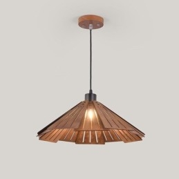 Designer Touch Decorative Retro Pendant Light Creative Wooden Ceiling Light