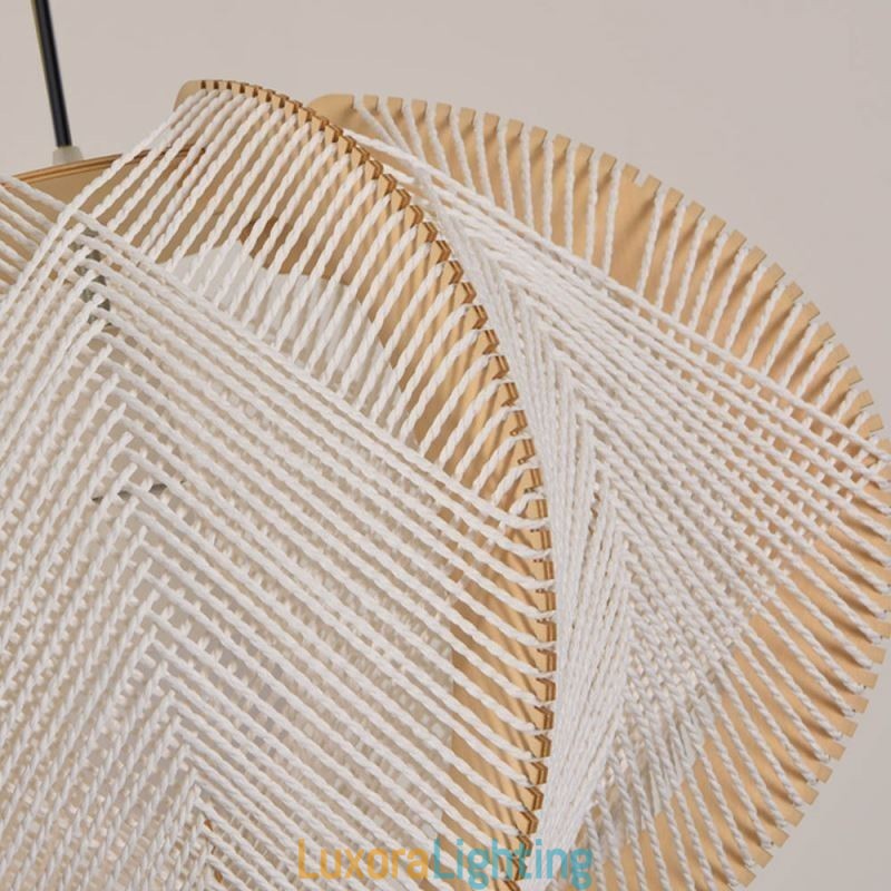 Designer Touch Decorative Nordic Pendant Light Retro Wabi Sabi Style Handmade Solid Wood Ceiling Light