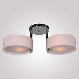 Designer Touch Decorative Modern Contemporary Chrome Metal Chandelier Flush Mount