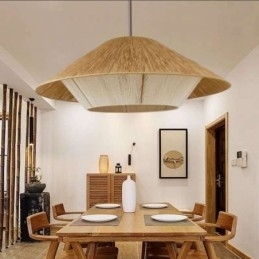 Designer Touch Decorative Hemp Rope Pendant Light Hand Woven Ceiling Light