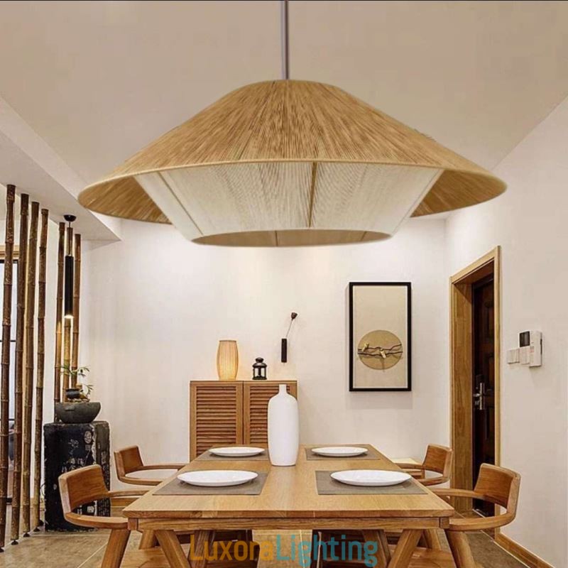 Designer Touch Decorative Hemp Rope Pendant Light Hand Woven Ceiling Light