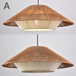 Designer Touch Decorative Hemp Rope Pendant Light Hand Woven Ceiling Light