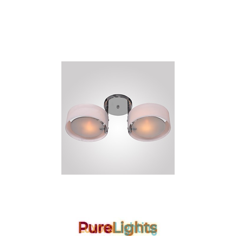 Designer Touch Decorative Modern Contemporary Chrome Metal Chandelier Flush Mount