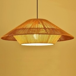 Designer Touch Decorative Hemp Rope Pendant Light Hand Woven Ceiling Light