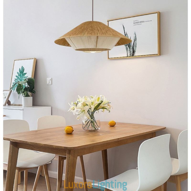 Designer Touch Decorative Hemp Rope Pendant Light Hand Woven Ceiling Light