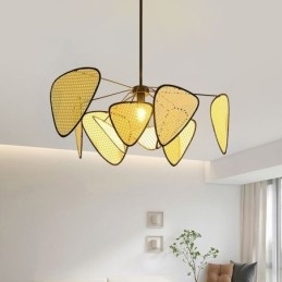Designer Touch Decorative Pendant Light Natural Simple Hand Weaved Ceiling Lamp