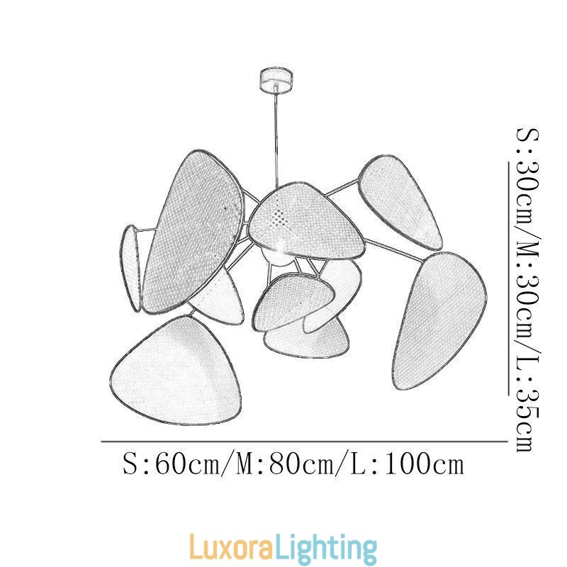 Designer Touch Decorative Pendant Light Natural Simple Hand Weaved Ceiling Lamp