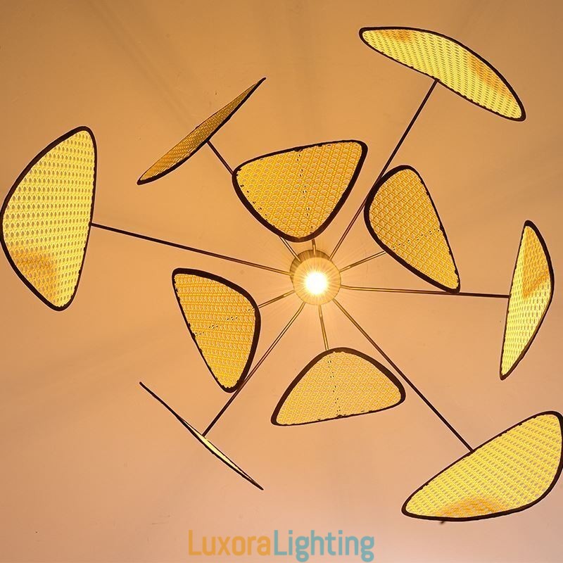 Designer Touch Decorative Pendant Light Natural Simple Hand Weaved Ceiling Lamp