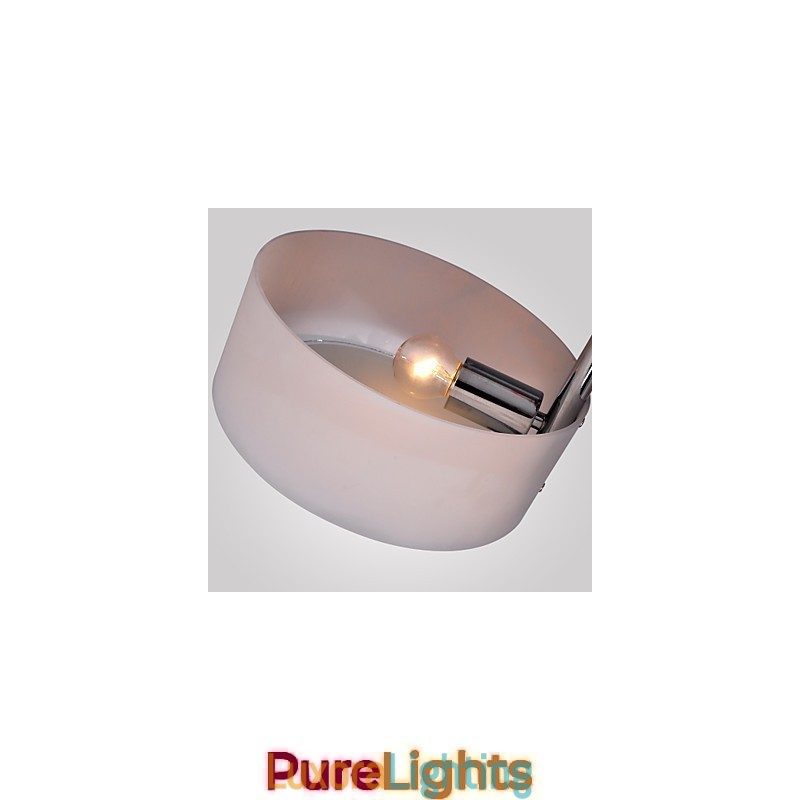 Designer Touch Decorative Modern Contemporary Chrome Metal Chandelier Flush Mount