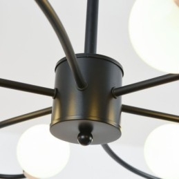 Designer Touch Decorative Rustic Chandelier 6 Light Classic Petals Ceiling Hanging Light