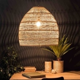 Designer Touch Decorative Hand Woven Pendant Light Rattan Hanging Light Farmhouse
