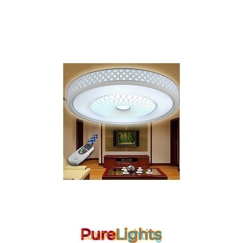 Designer Touch Decorative Modern Contemporary Electroplated Metal Flush Mount