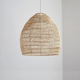Designer Touch Decorative Hand Woven Pendant Light Rattan Hanging Light Farmhouse