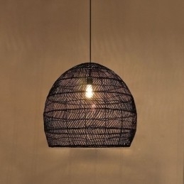 Designer Touch Decorative Hand Woven Pendant Light Rattan Hanging Light Farmhouse