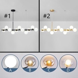 Designer Touch Decorative Pendant Light Magic Beans Molecular Glass Ceiling Light