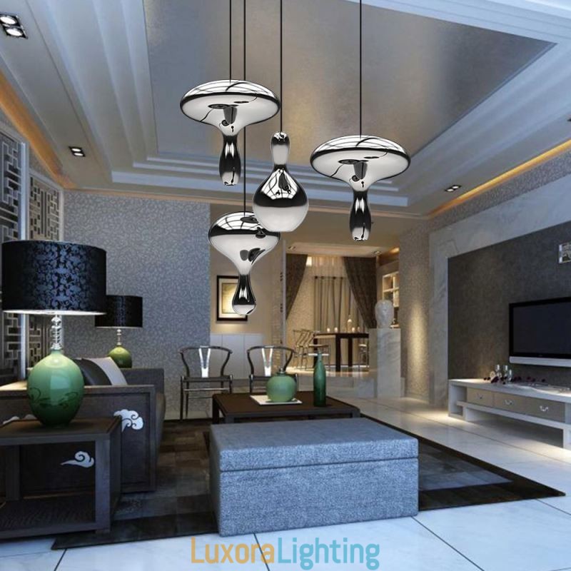 Designer Touch Decorative Creative Pendant Light Modern Simple Electroplated Glass Small Ceiling Light