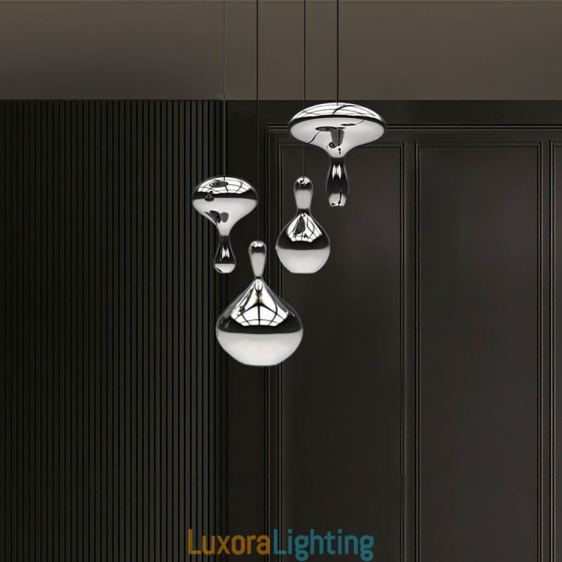 Designer Touch Decorative Creative Pendant Light Modern Simple Electroplated Glass Small Ceiling Light