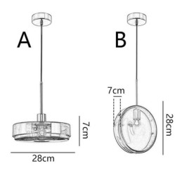 Designer Touch Decorative Round Cake Glass Pendant Light Modern Minimalist Wrought Iron Ceiling Light