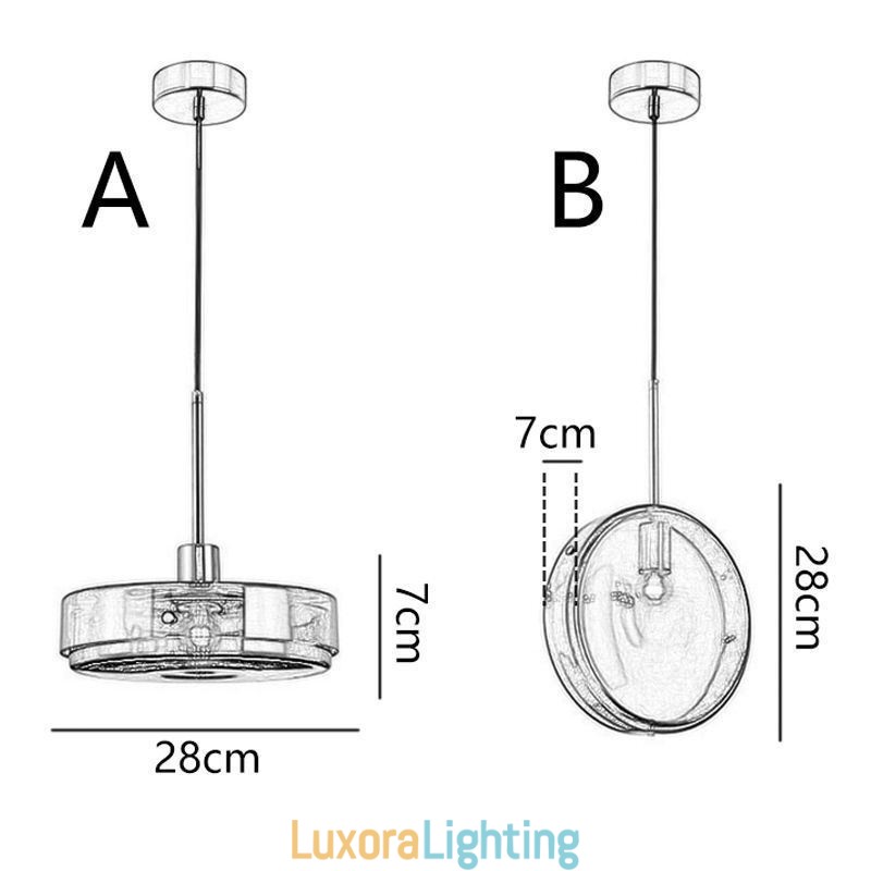 Designer Touch Decorative Round Cake Glass Pendant Light Modern Minimalist Wrought Iron Ceiling Light