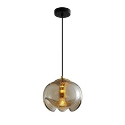 Designer Touch Decorative Stamen Glass Pendant Light Modern Minimalist Wrought Iron Ceiling Light