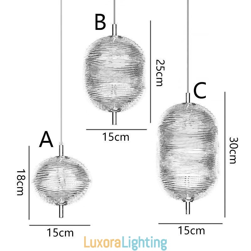 Designer Touch Decorative Water Ripple Pendant Light Modern Minimalist Wrought Iron Ceiling Light