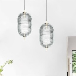 Designer Touch Decorative Water Ripple Pendant Light Modern Minimalist Wrought Iron Ceiling Light