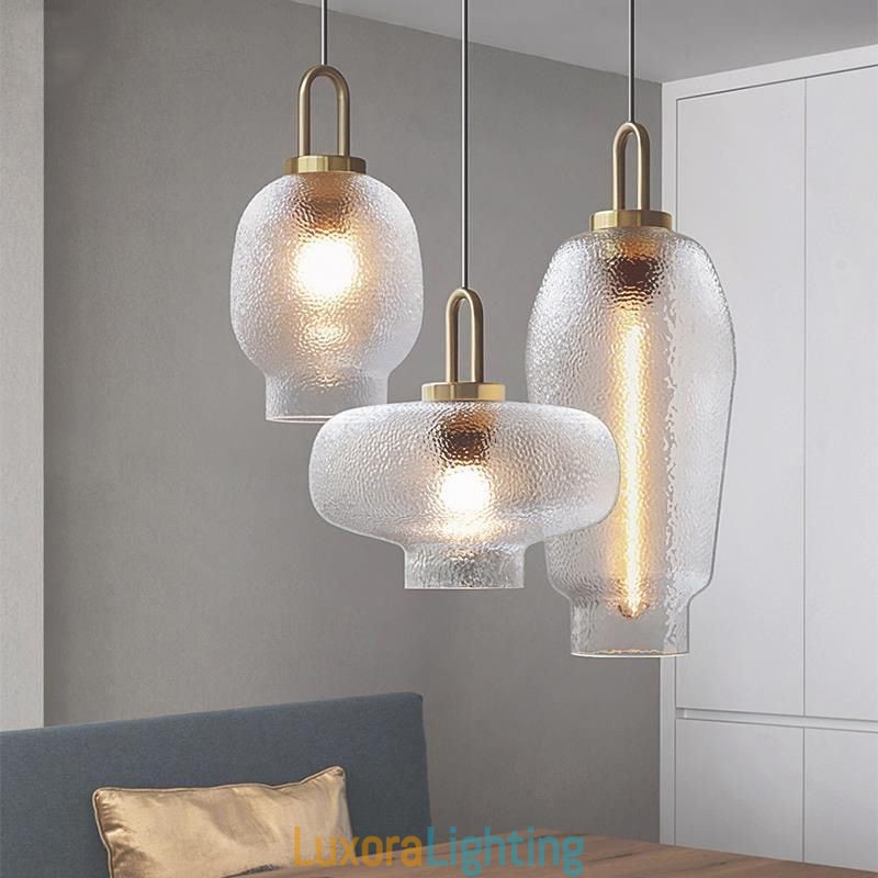 Designer Touch Decorative Frosted Glass Pendant Light Modern Minimalist Wrought Iron Ceiling Light
