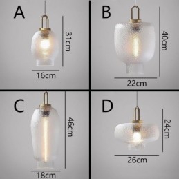 Designer Touch Decorative Frosted Glass Pendant Light Modern Minimalist Wrought Iron Ceiling Light