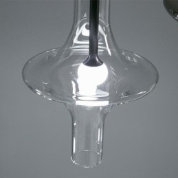Designer Touch Decorative Glass Tube Pendant Light Modern Minimalist Wrought Iron Ceiling Light