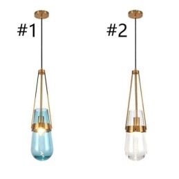Designer Touch Decorative Water Drop Glass Pendant Light Modern Minimalist Wrought Iron Small Ceiling Light