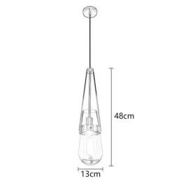 Designer Touch Decorative Water Drop Glass Pendant Light Modern Minimalist Wrought Iron Small Ceiling Light