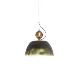 Designer Touch Decorative Pleated Skirt Glass Pendant Light Modern Minimalist Wrought Iron Small Ceiling Light