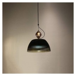 Designer Touch Decorative Pleated Skirt Glass Pendant Light Modern Minimalist Wrought Iron Small Ceiling Light